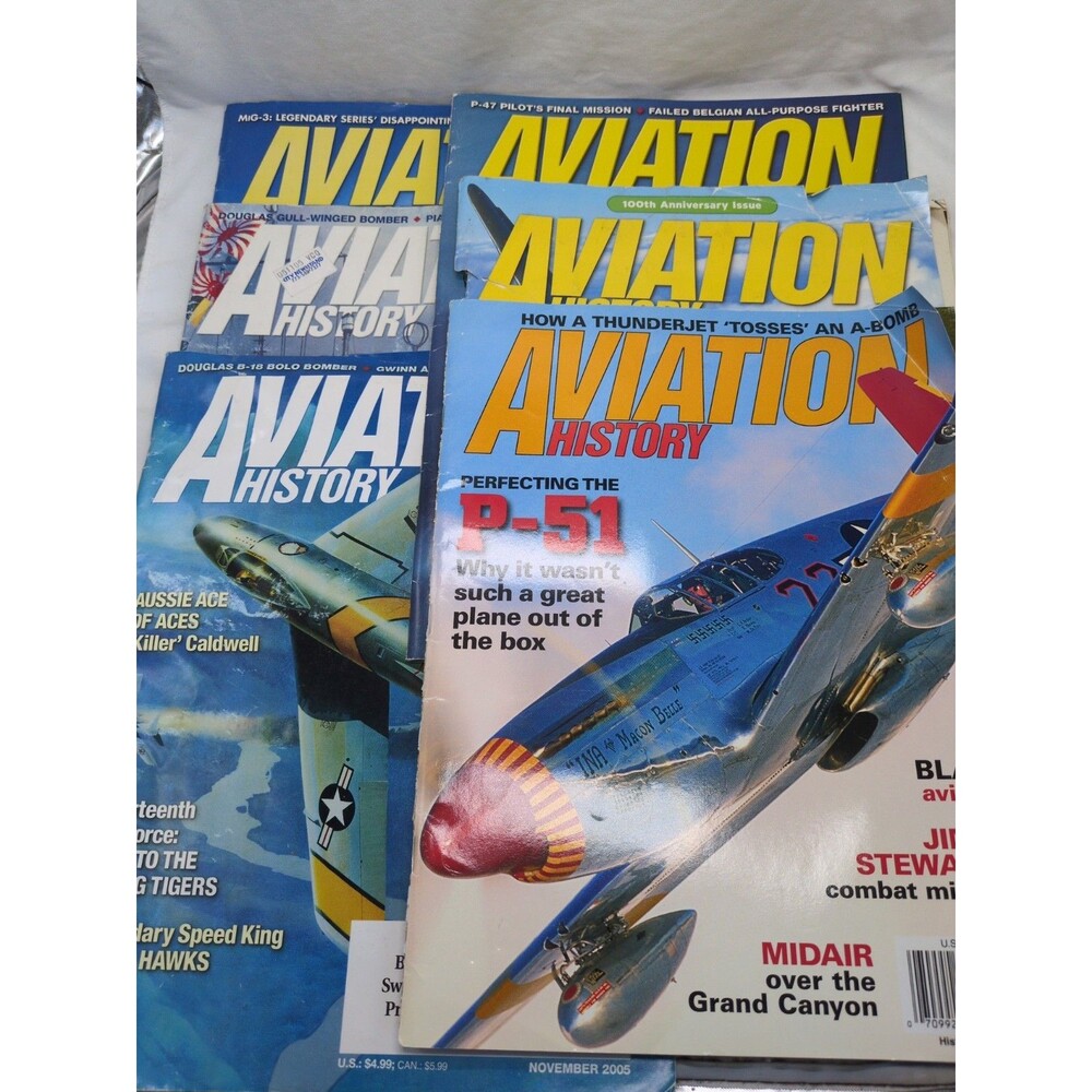 (6) Aviation History Magazines